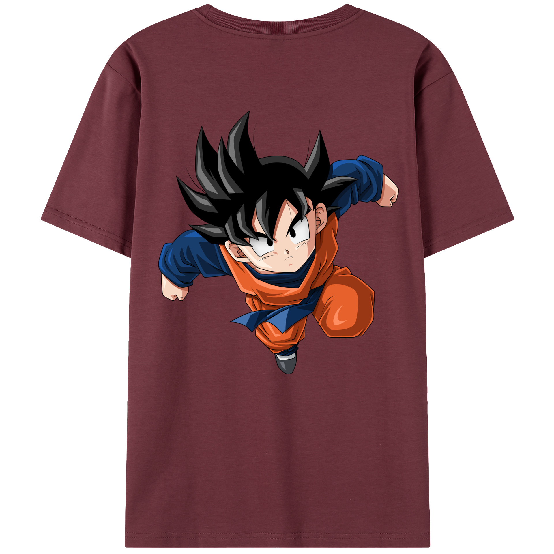 （画像用） ドラゴンボール 孫悟空（そん ごくう）Son Goku カカロット DRAGON BALL Kakarotto 綿100％半袖Tシャツ（背面プリント）